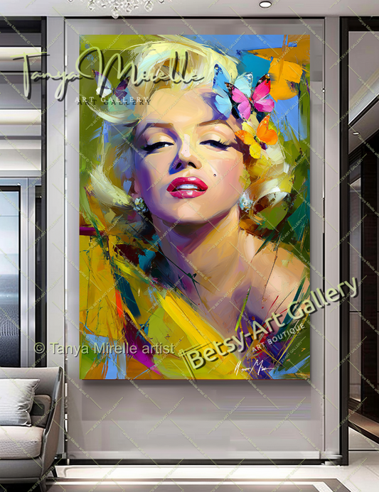 Iconic Portrait Marilyn Monroe - Modern Pop Art Canvas Print