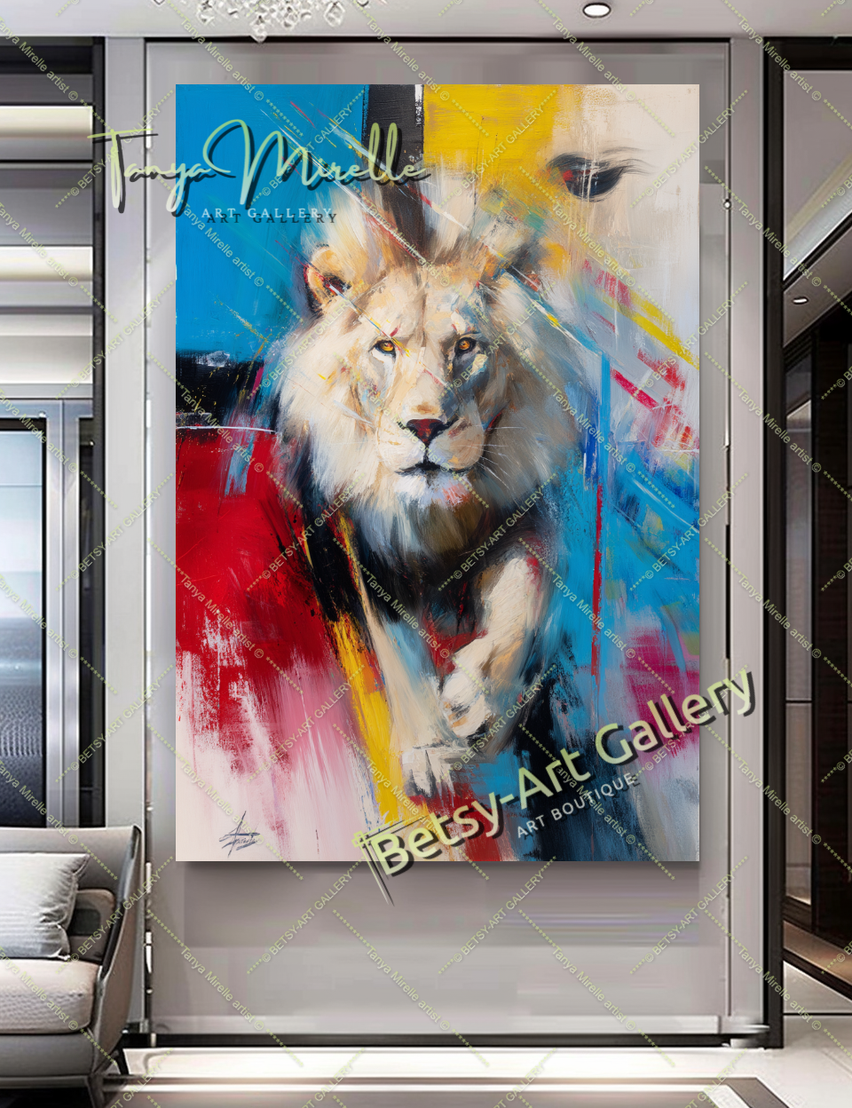{{ product.title }} canvas artwork by Tanya Mirelle – modern wall decor – original artwork for home, living room, office, or gallery
