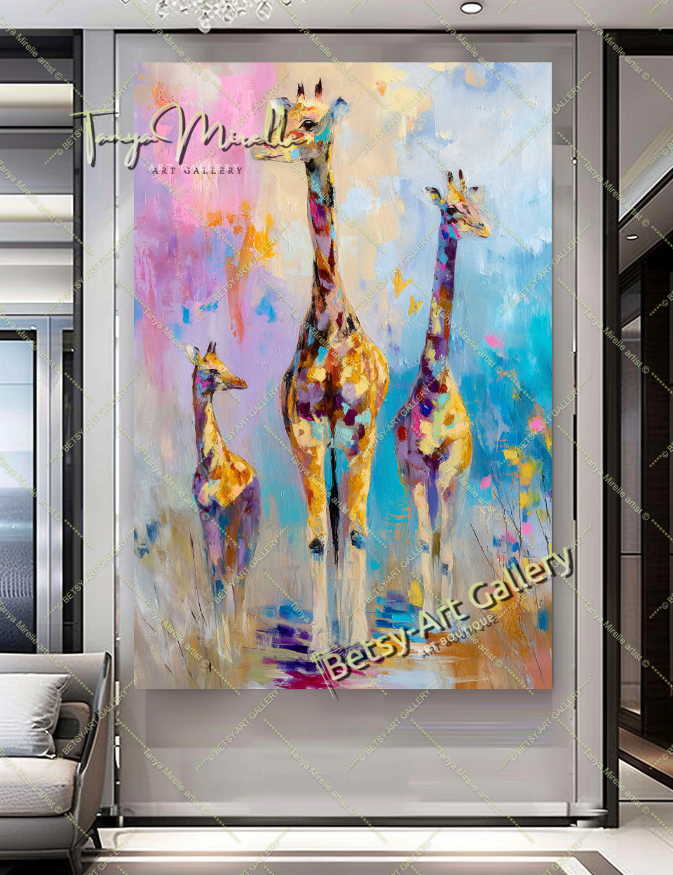 {{ product.title }} – {{ product.metafields.size | default: "Large" }} {{ product.metafields.technique | default: "Oil on Canvas" }} – {% if image.alt != blank %}{{ image.alt }}{% else %}{% if forloop.index0 == 0 %}Main view{% elsif forloop.index0 <= 2 %}Detail view{% else %}Close-up impasto texture{% endif %}{% endif %} by Tanya Mirelle – original artwork for home, living room, office, or gallery