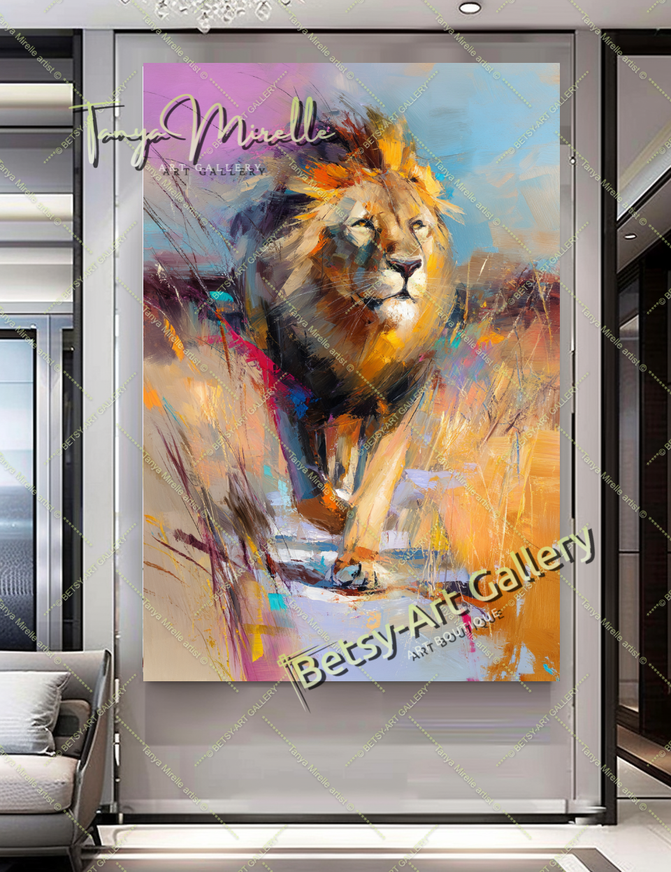 {{ product.title }} – {{ product.metafields.size | default: "Large" }} {{ product.metafields.technique | default: "Oil on Canvas" }} – {% if image.alt != blank %}{{ image.alt }}{% else %}{% if forloop.index0 == 0 %}Main view{% elsif forloop.index0 <= 2 %}Detail view{% else %}Close-up impasto texture{% endif %}{% endif %} by Tanya Mirelle – original artwork for home, living room, office, or gallery