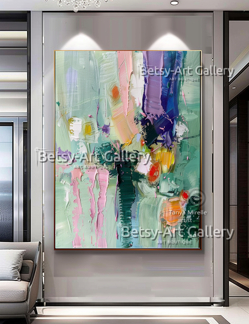 Minimalist Tranquil Abstract Canvas  – Textured Modern Painting #122