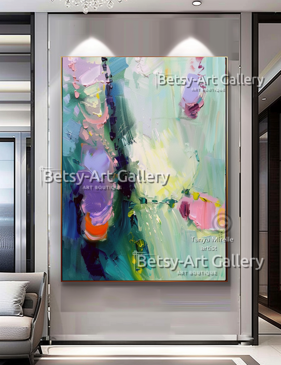 Minimalist Tranquil Abstract Canvas  – Textured Modern Painting #122