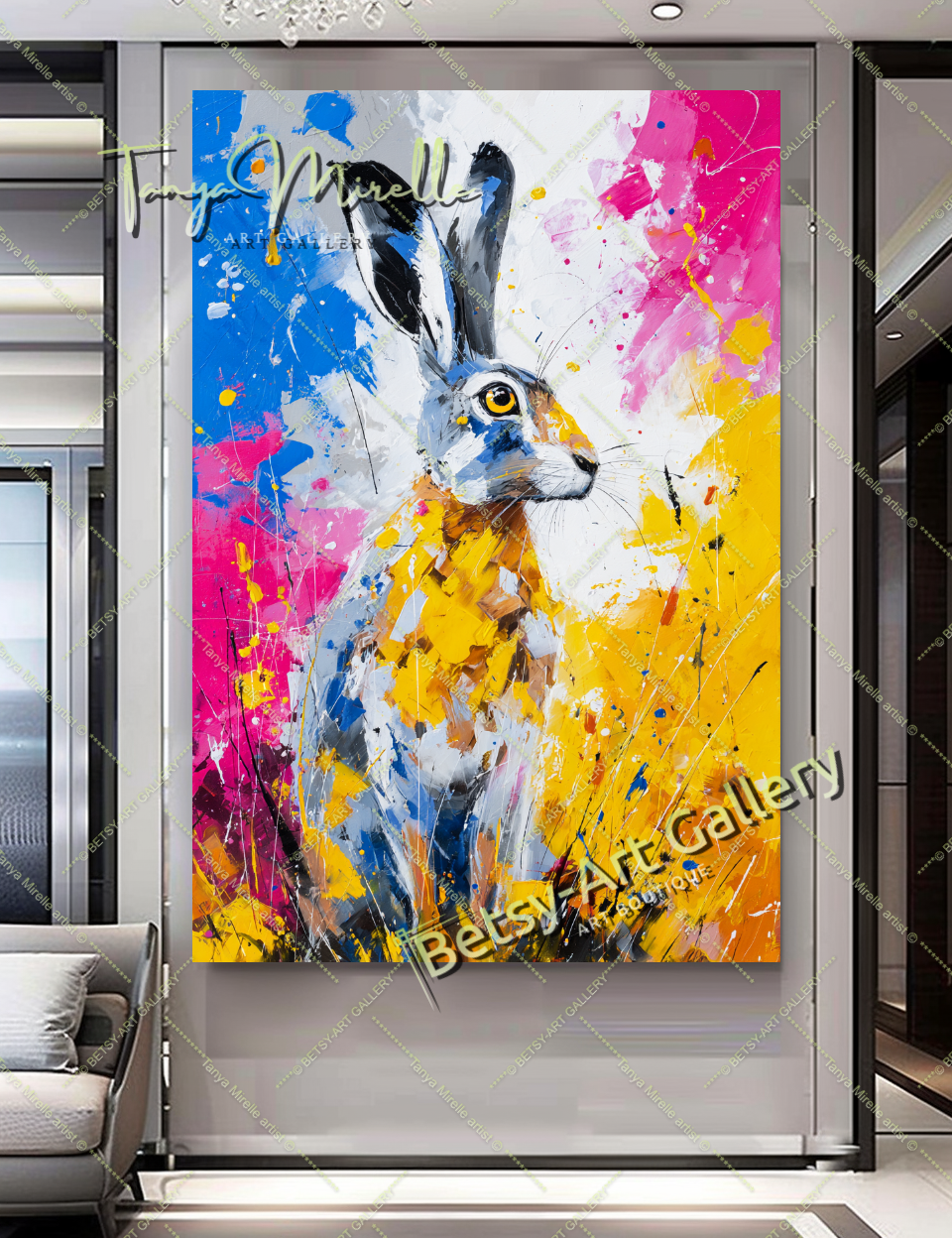 {{ product.title }} canvas artwork by Tanya Mirelle – modern wall decor – original artwork for home, living room, office, or gallery