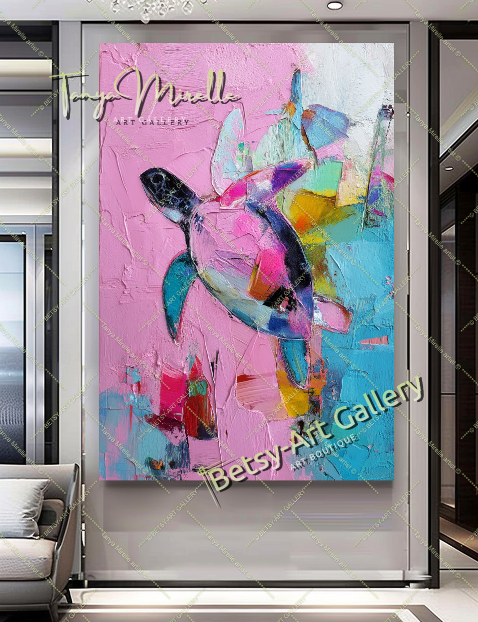 {{ product.title }} – {{ product.metafields.size | default: "Large" }} {{ product.metafields.technique | default: "Oil on Canvas" }} – {% if image.alt != blank %}{{ image.alt }}{% else %}{% if forloop.index0 == 0 %}Main view{% elsif forloop.index0 <= 2 %}Detail view{% else %}Close-up impasto texture{% endif %}{% endif %} by Tanya Mirelle – original artwork for home, living room, office, or gallery