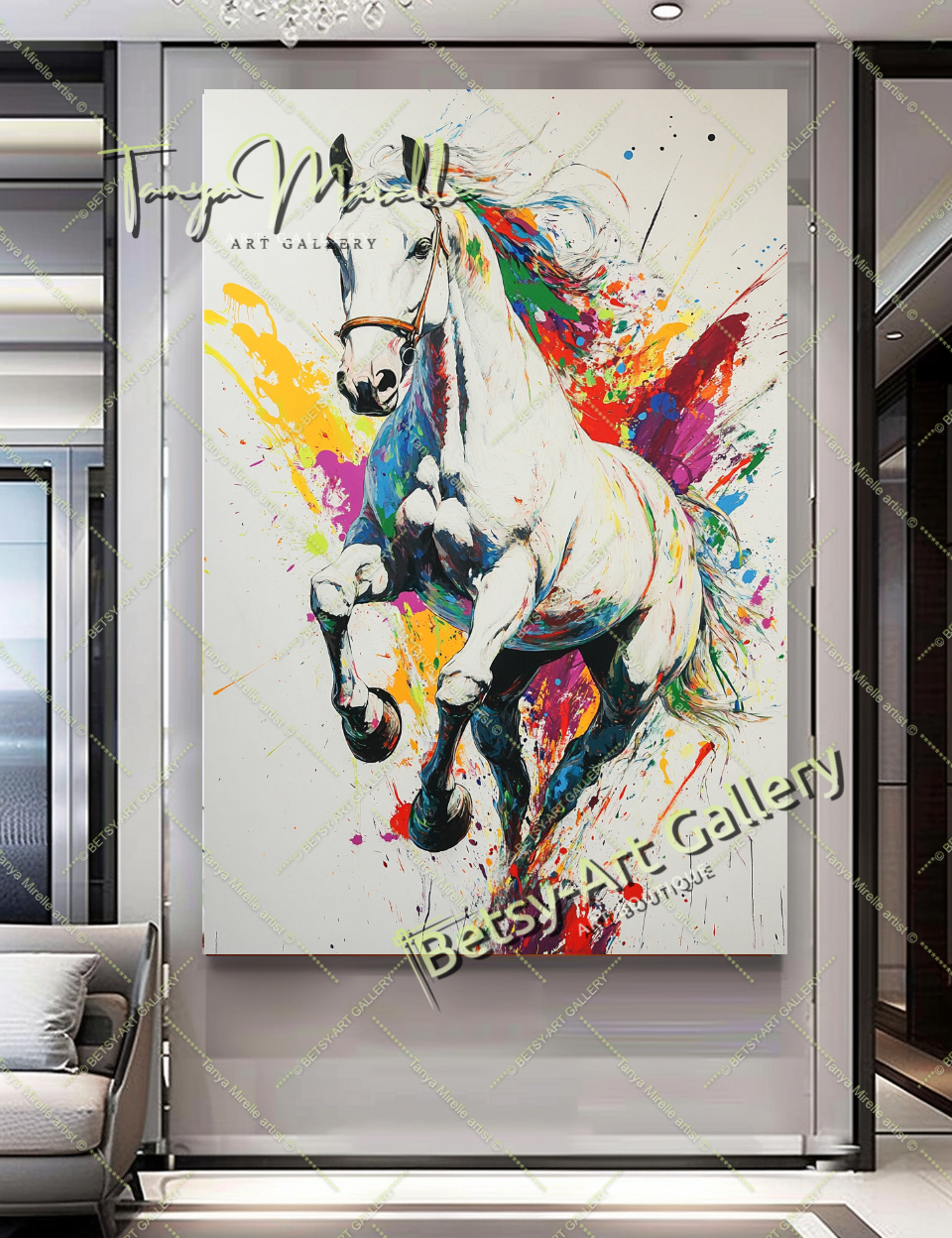 {{ product.title }} canvas artwork by Tanya Mirelle – modern wall decor – original artwork for home, living room, office, or gallery
