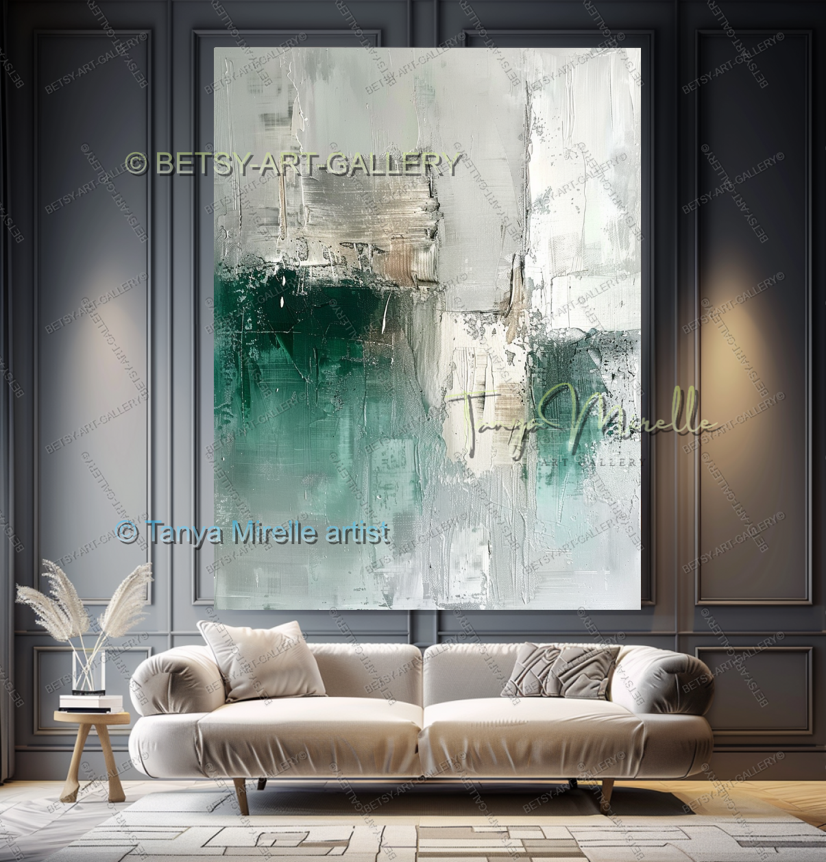 Organic Minimalist Abstract - Large Neutral Canvas for Living Room