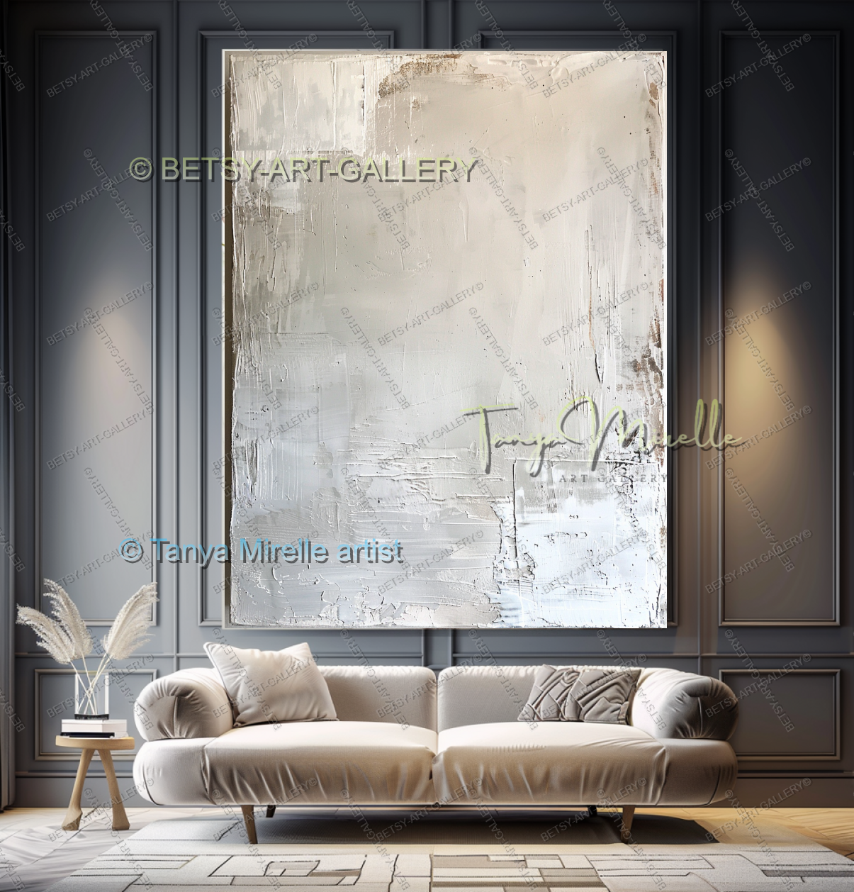 Warm Minimalism - Luxury Neutral Wall Art for Living Room