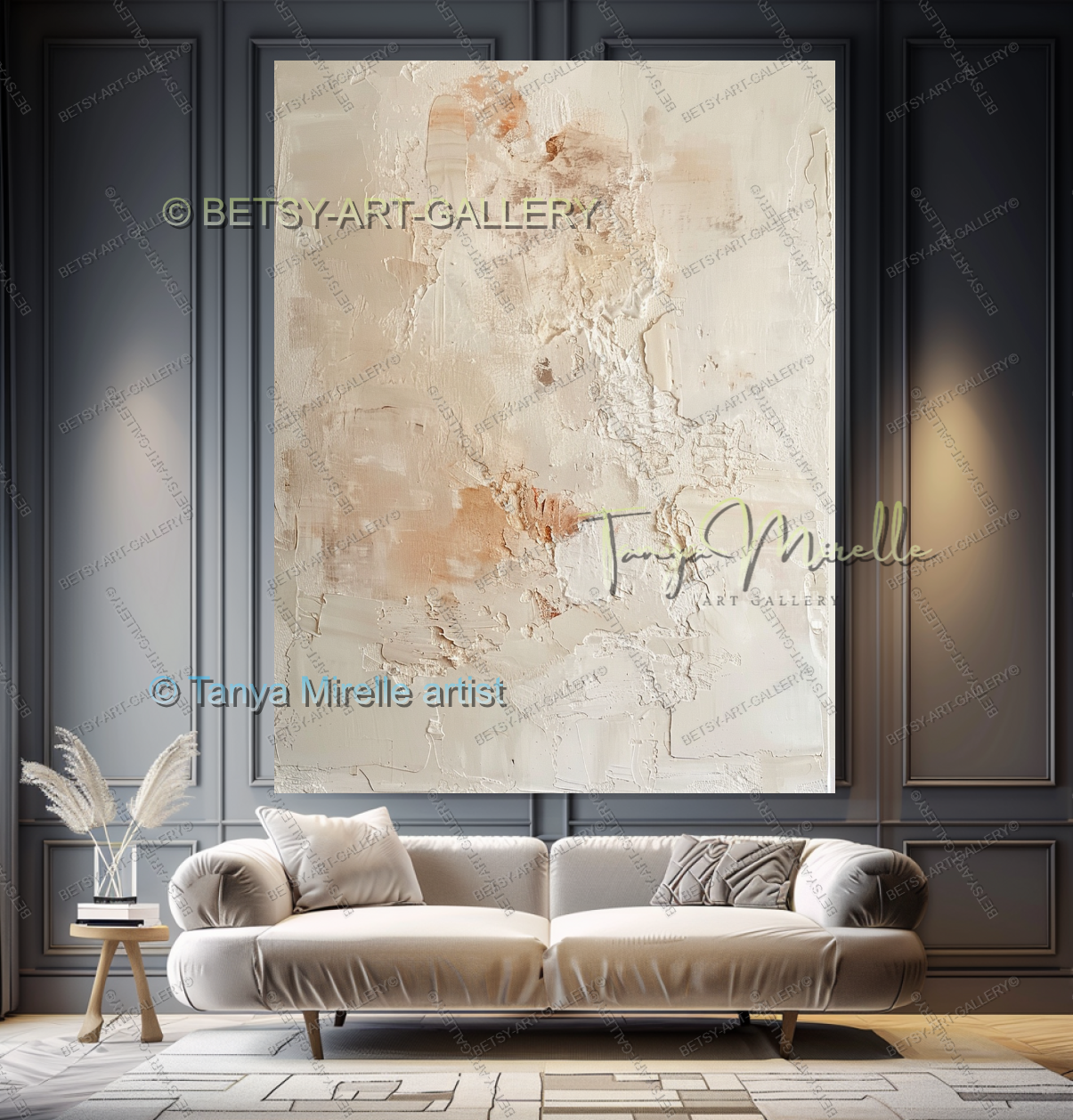 Warm Light Abstract - Minimalist Modern Wall Art in Warm Neutral Tones