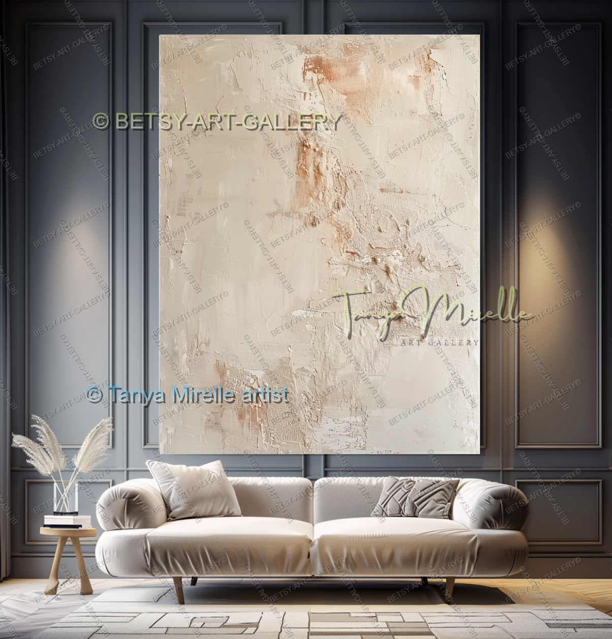 Warm Light Abstract - Minimalist Modern Wall Art in Warm Neutral Tones