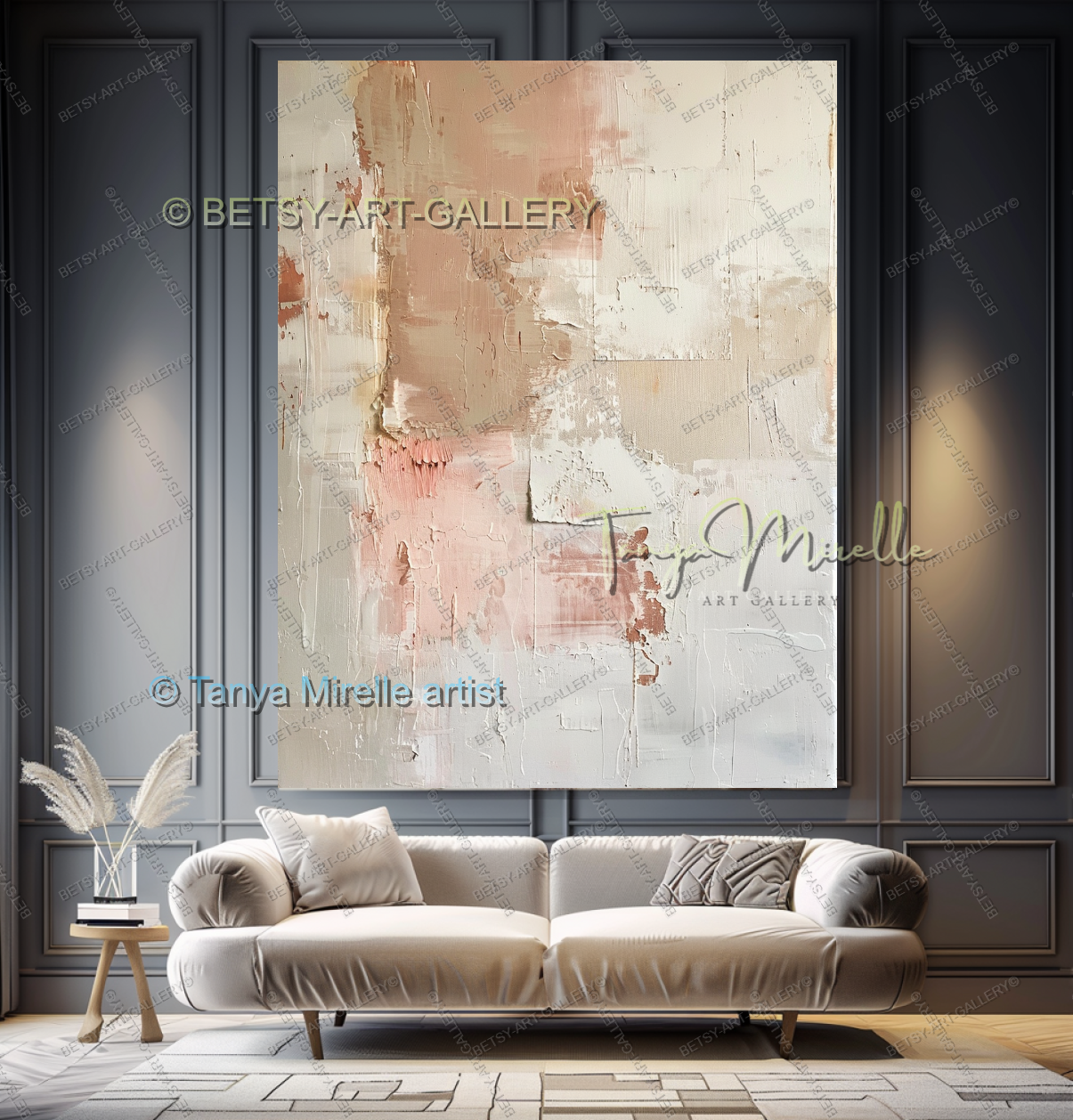 Warm Light Abstract - Minimalist Modern Wall Art in Warm Neutral Tones