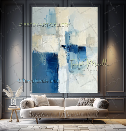 Plum Silence Abstract Canvas – Modern Wall Art for Living Room