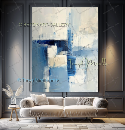 Plum Silence Abstract Canvas – Modern Wall Art for Living Room