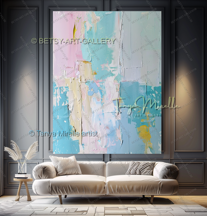 Quiet Expression – Large Impasto Canvas Art for Modern Interiors