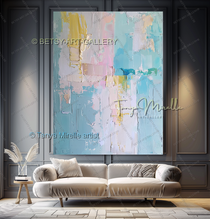 Quiet Expression – Large Impasto Canvas Art for Modern Interiors