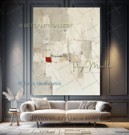 Industrial Copper Luxe - Large Modern Canvas Art for Living Room