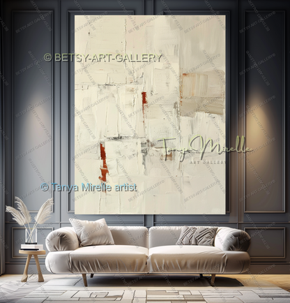 Industrial Copper Luxe - Large Modern Canvas Art for Living Room