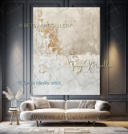 Scandinavian Abstract Art – Large Textured Canvas Artwork