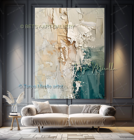 {{ product.title }} canvas artwork by Tanya Mirelle – modern wall decor – original artwork for home, living room, office, or gallery