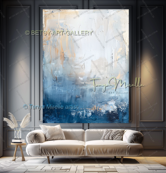 {{ product.title }} canvas artwork by Tanya Mirelle – modern wall decor – original artwork for home, living room, office, or gallery