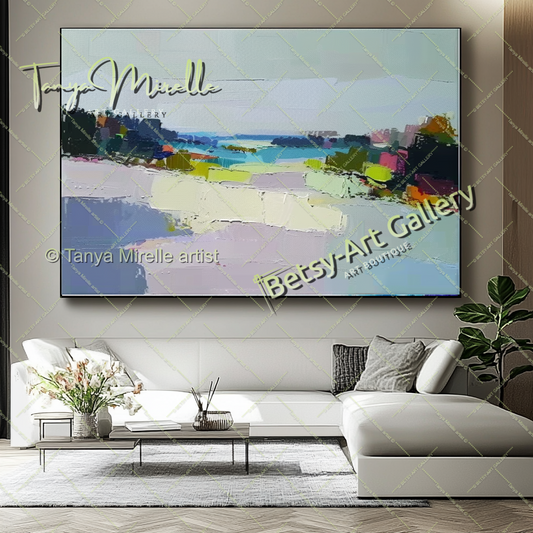{{ product.title }} canvas artwork by Tanya Mirelle – modern wall decor – original artwork for home, living room, office, or gallery