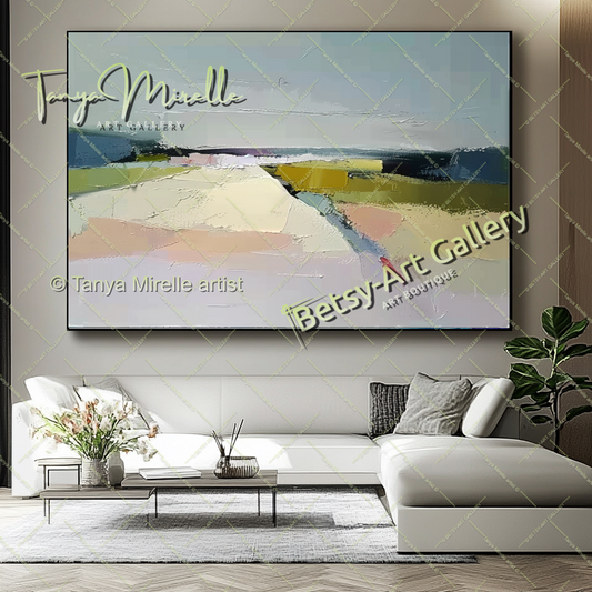 {{ product.title }} canvas artwork by Tanya Mirelle – modern wall decor – original artwork for home, living room, office, or gallery