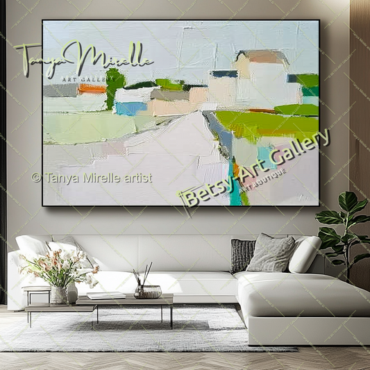 {{ product.title }} canvas artwork by Tanya Mirelle – modern wall decor – original artwork for home, living room, office, or gallery