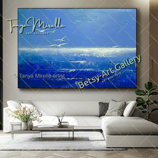 {{ product.title }} canvas artwork by Tanya Mirelle – modern wall decor – original artwork for home, living room, office, or gallery