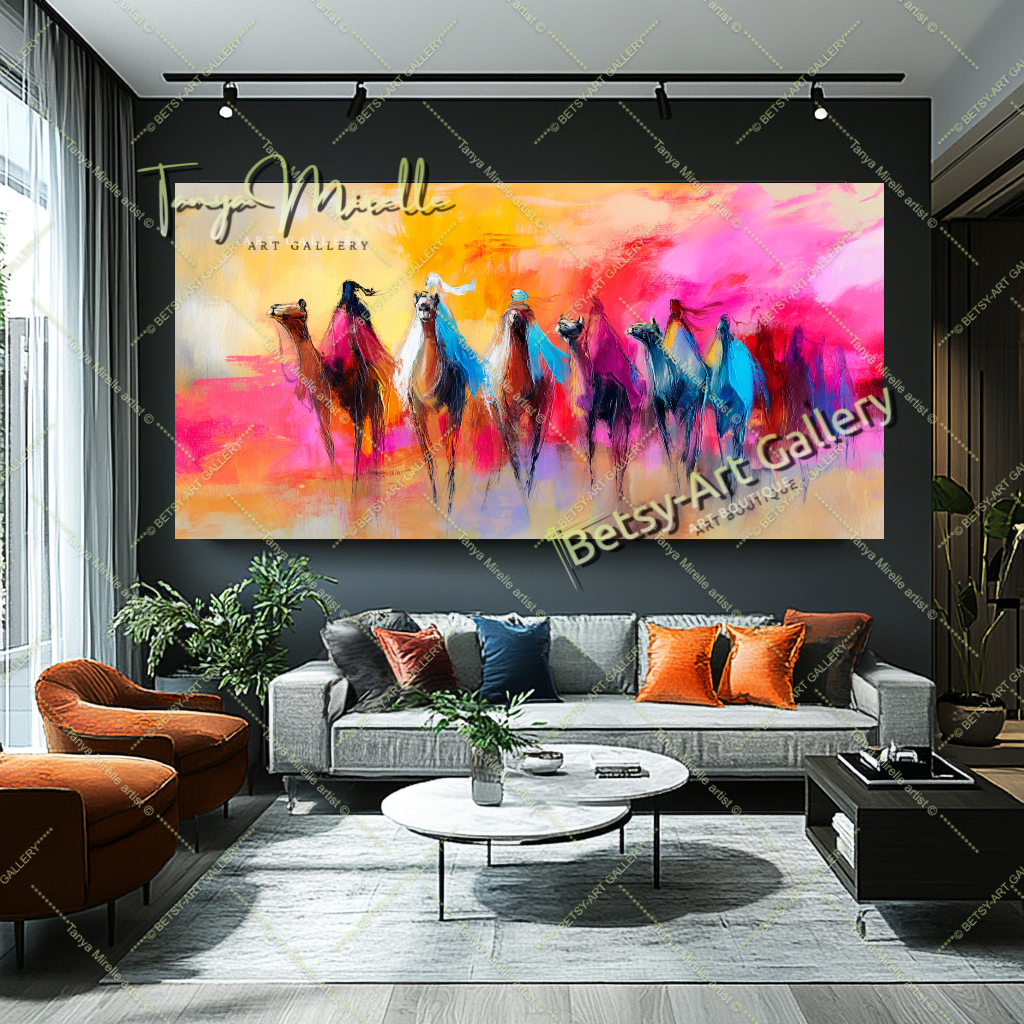 {{ product.title }} canvas artwork by Tanya Mirelle – modern wall decor – original artwork for home, living room, office, or gallery