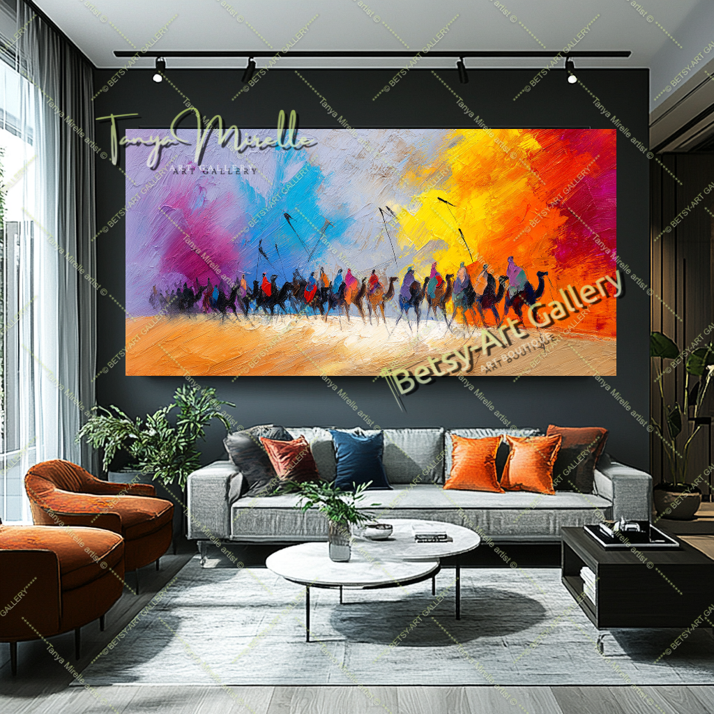 {{ product.title }} canvas artwork by Tanya Mirelle – modern wall decor – original artwork for home, living room, office, or gallery