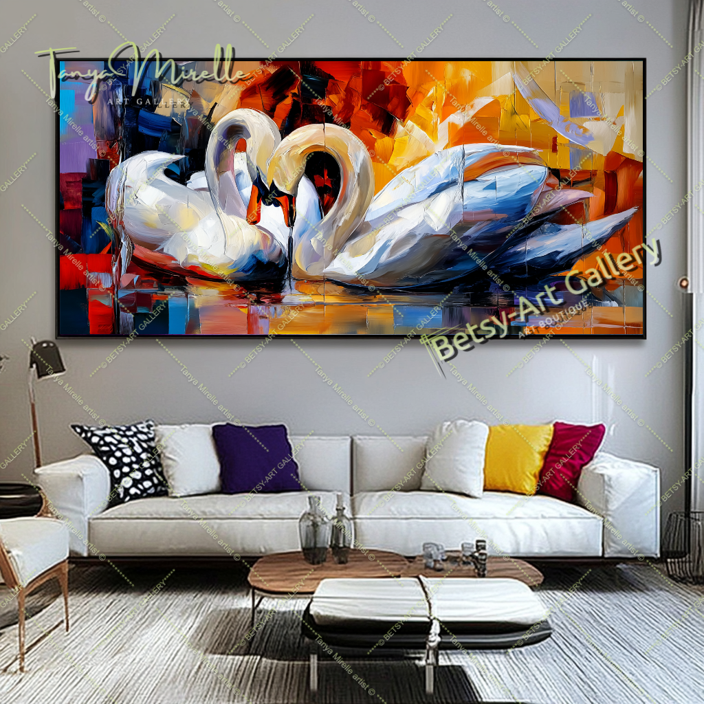 {{ product.title }} canvas artwork by Tanya Mirelle – modern wall decor – original artwork for home, living room, office, or gallery