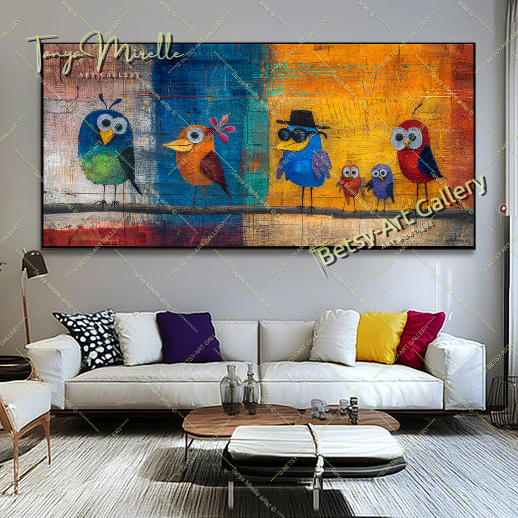 {{ product.title }} canvas artwork by Tanya Mirelle – modern wall decor – original artwork for home, living room, office, or gallery