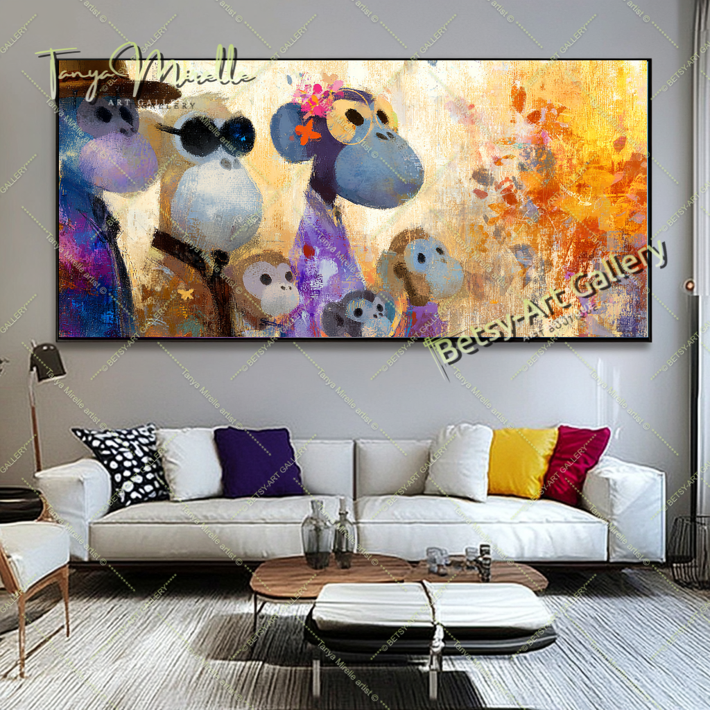 {{ product.title }} canvas artwork by Tanya Mirelle – modern wall decor – original artwork for home, living room, office, or gallery