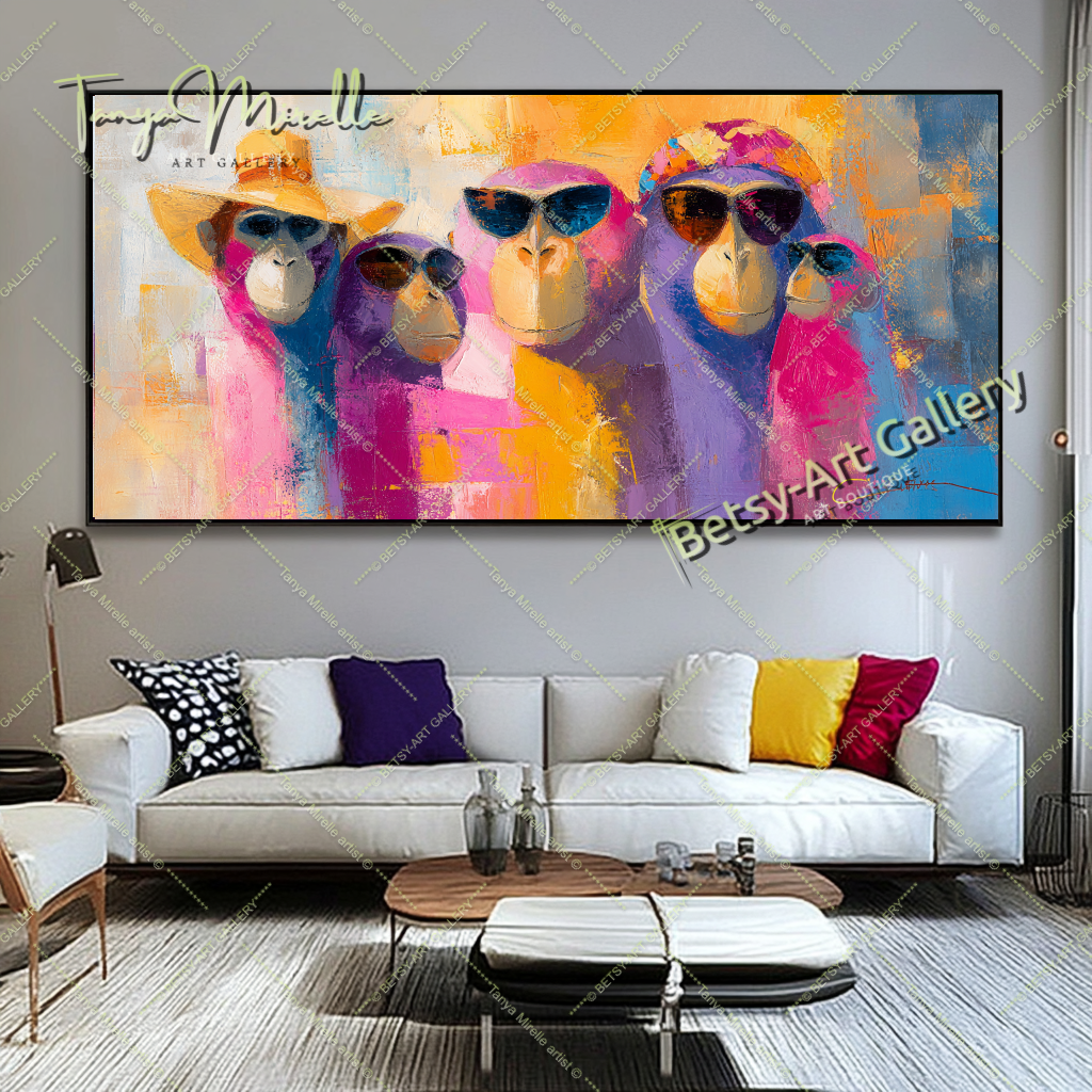 {{ product.title }} canvas artwork by Tanya Mirelle – modern wall decor – original artwork for home, living room, office, or gallery