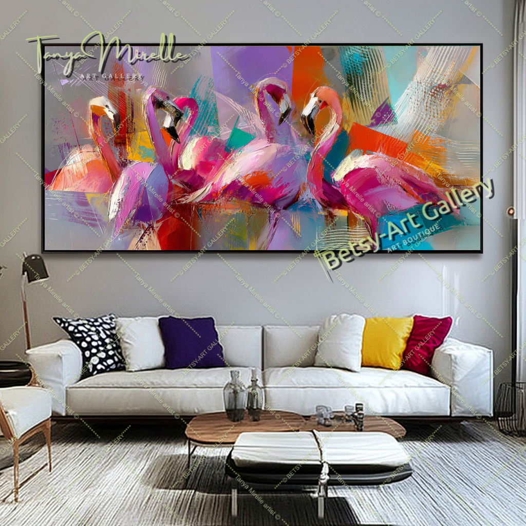 {{ product.title }} canvas artwork by Tanya Mirelle – modern wall decor – original artwork for home, living room, office, or gallery