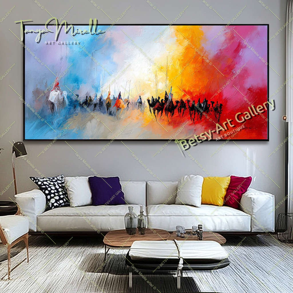 {{ product.title }} canvas artwork by Tanya Mirelle – modern wall decor – original artwork for home, living room, office, or gallery
