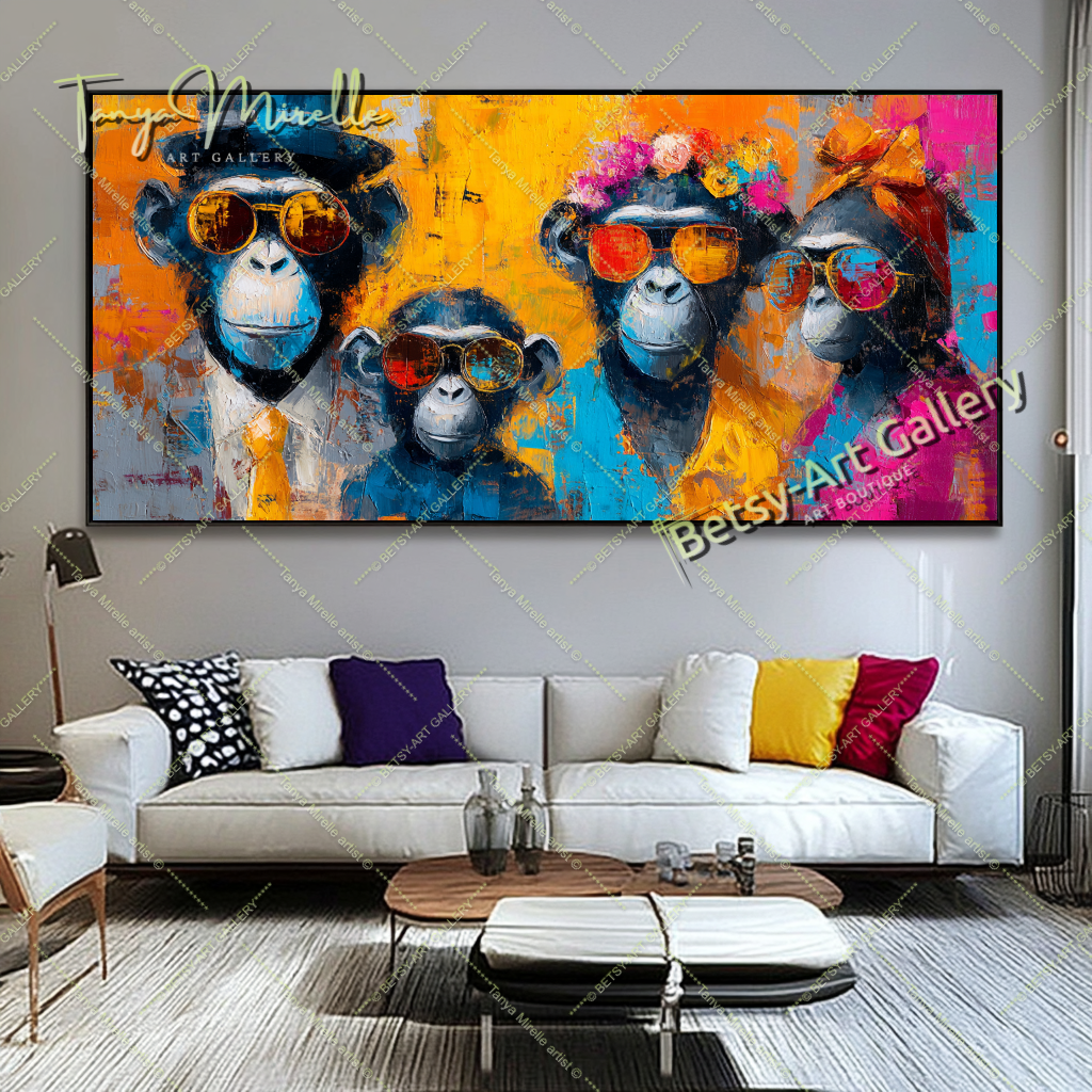 {{ product.title }} canvas artwork by Tanya Mirelle – modern wall decor – original artwork for home, living room, office, or gallery