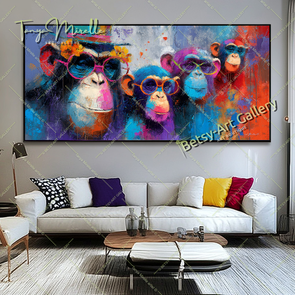 {{ product.title }} canvas artwork by Tanya Mirelle – modern wall decor – original artwork for home, living room, office, or gallery