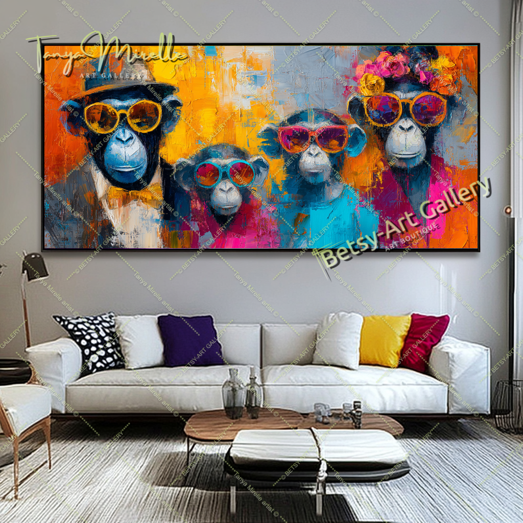 {{ product.title }} canvas artwork by Tanya Mirelle – modern wall decor – original artwork for home, living room, office, or gallery