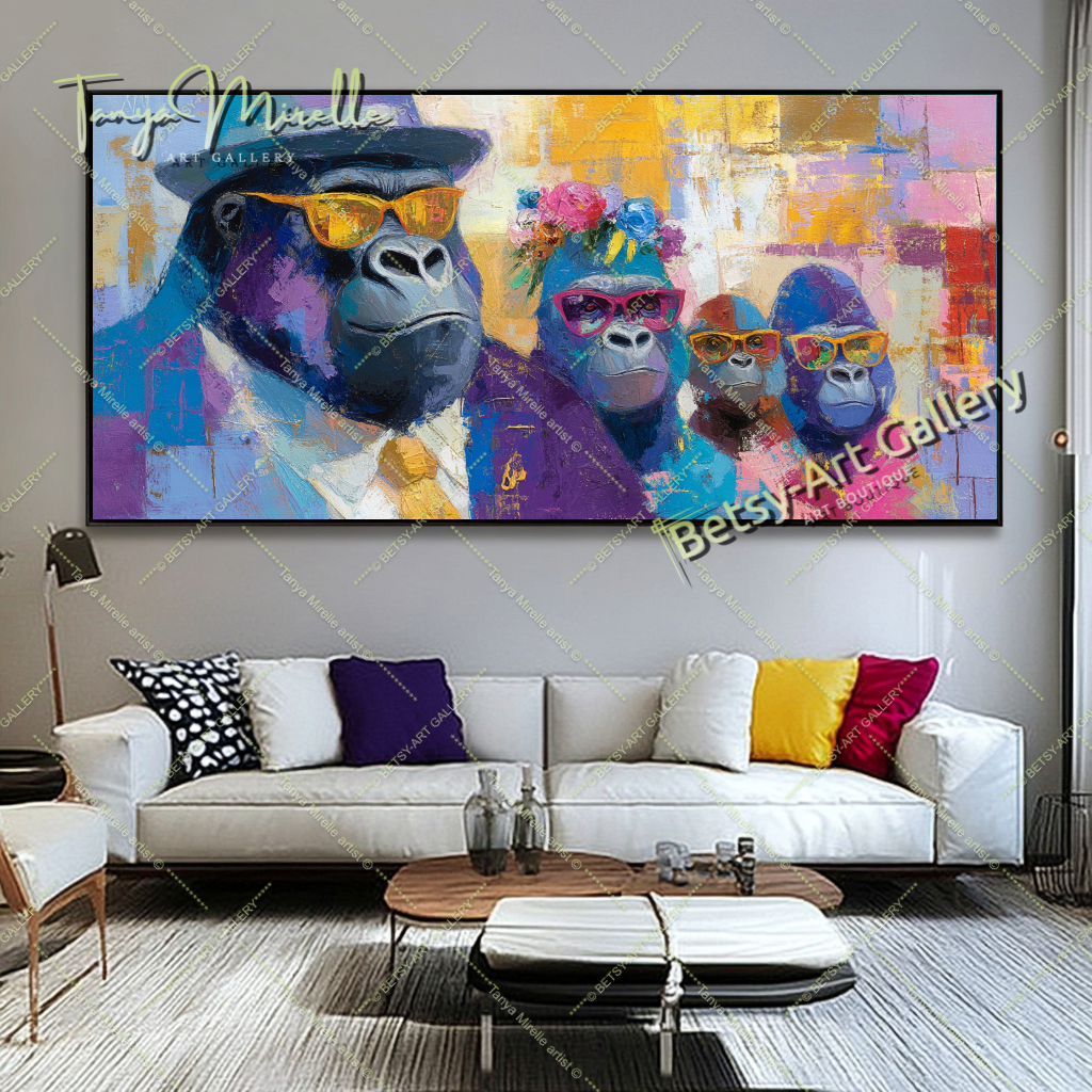 {{ product.title }} canvas artwork by Tanya Mirelle – modern wall decor – original artwork for home, living room, office, or gallery