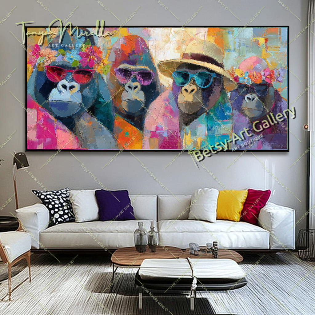 {{ product.title }} canvas artwork by Tanya Mirelle – modern wall decor – original artwork for home, living room, office, or gallery