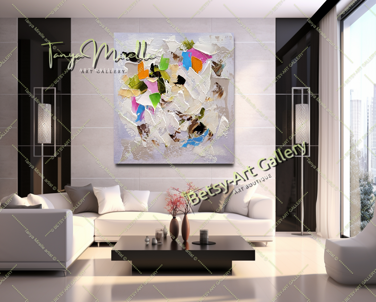 {{ product.title }} canvas artwork by Tanya Mirelle – modern wall decor – original artwork for home, living room, office, or gallery