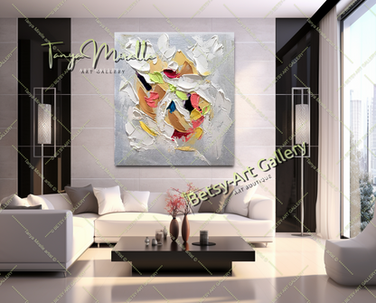 {{ product.title }} canvas artwork by Tanya Mirelle – modern wall decor – original artwork for home, living room, office, or gallery