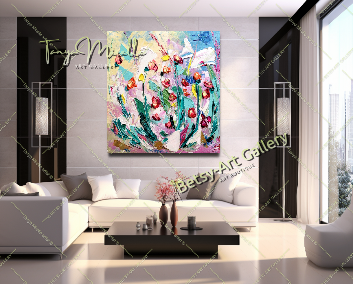 {{ product.title }} canvas artwork by Tanya Mirelle – modern wall decor – original artwork for home, living room, office, or gallery