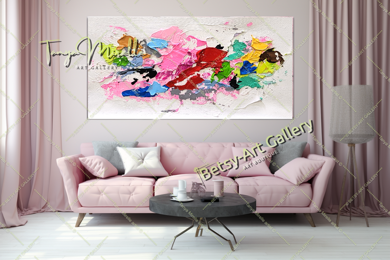 {{ product.title }} canvas artwork by Tanya Mirelle – modern wall decor – original artwork for home, living room, office, or gallery