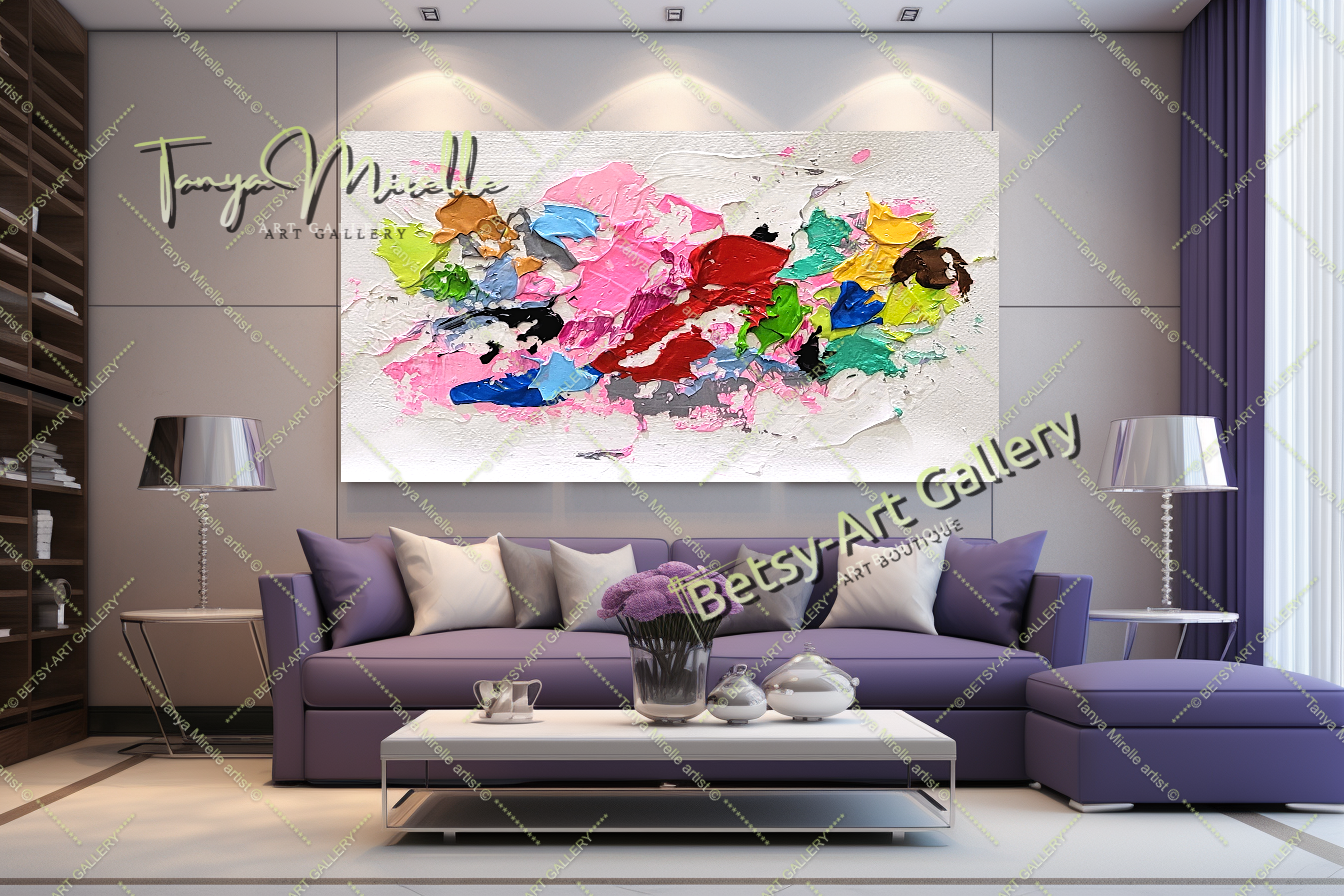 {{ product.title }} canvas artwork by Tanya Mirelle – modern wall decor – original artwork for home, living room, office, or gallery