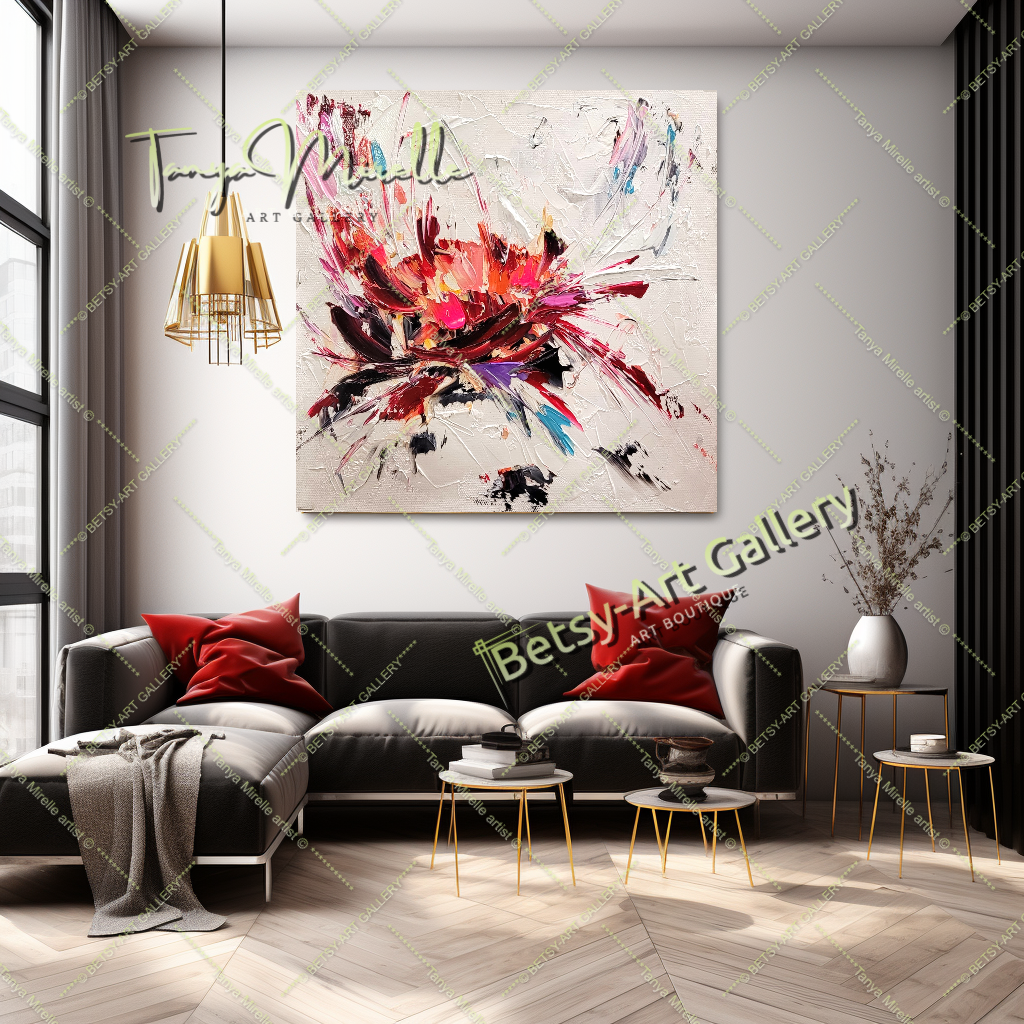 {{ product.title }} canvas artwork by Tanya Mirelle – modern wall decor – original artwork for home, living room, office, or gallery