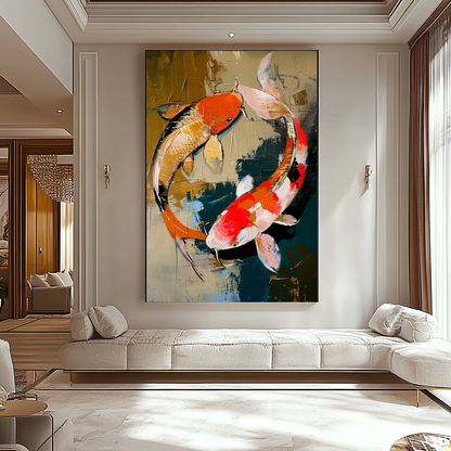 EXTRA LARGE Peinture à l’huile d’empâtement sur toile / Pas de cadre