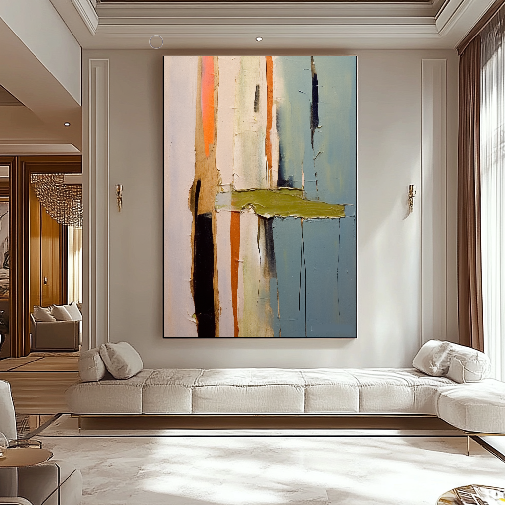 EXTRA LARGE Peinture à l’huile d’empâtement sur toile / Pas de cadre