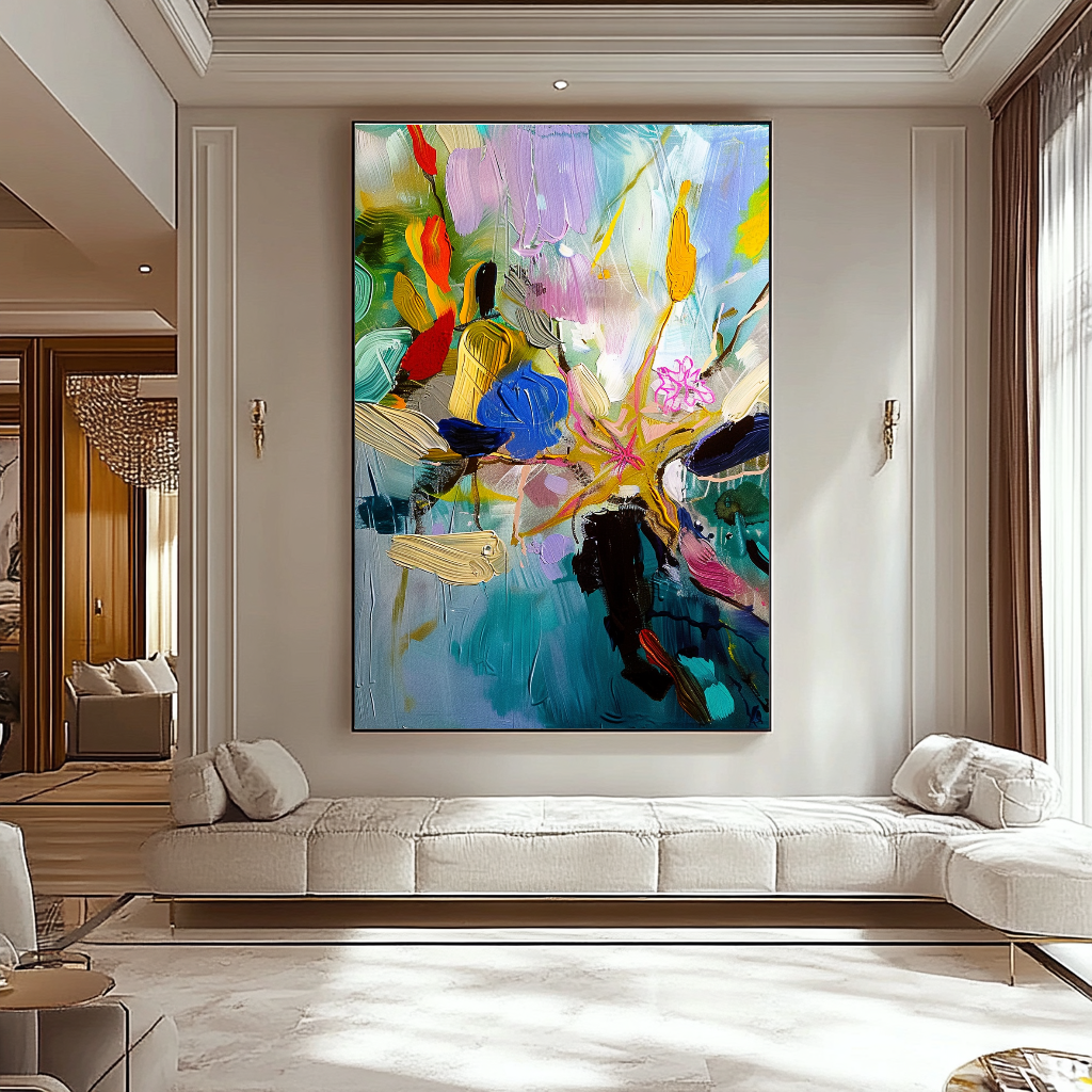 {{ product.title }} canvas artwork by Tanya Mirelle – modern wall decor – original artwork for home, living room, office, or gallery