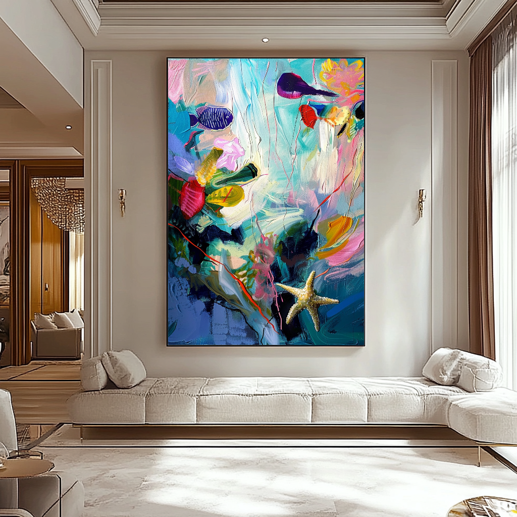 {{ product.title }} canvas artwork by Tanya Mirelle – modern wall decor – original artwork for home, living room, office, or gallery